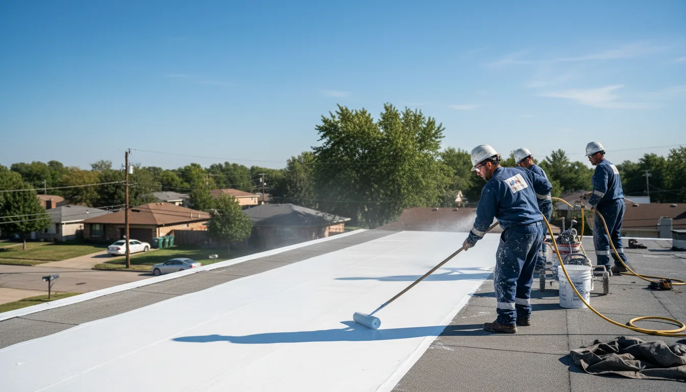 Commercial roof coating in Goreville, IL near me